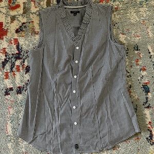 Talbots Checkered Button Down